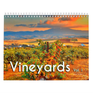 Calendário Da Parede De Vinhos - Vinyards, Vol.1