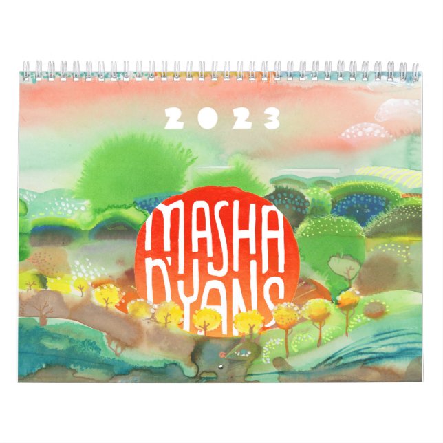 CALENDÁRIO DA PAREDE Masha D'yans 2023 (Capa)