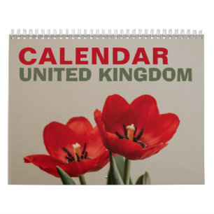 Calendário da Parede Natureza do Reino Unido com F