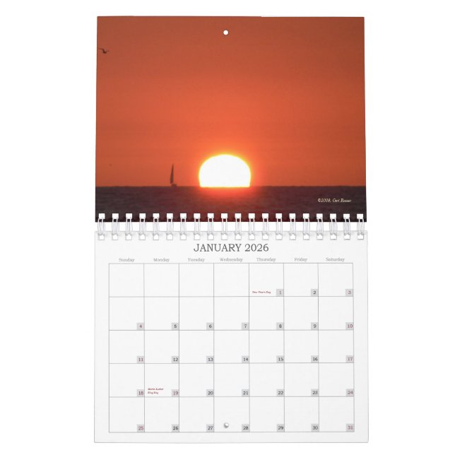 Calendário da praia 2009 de Clearwater (Jan 2026)