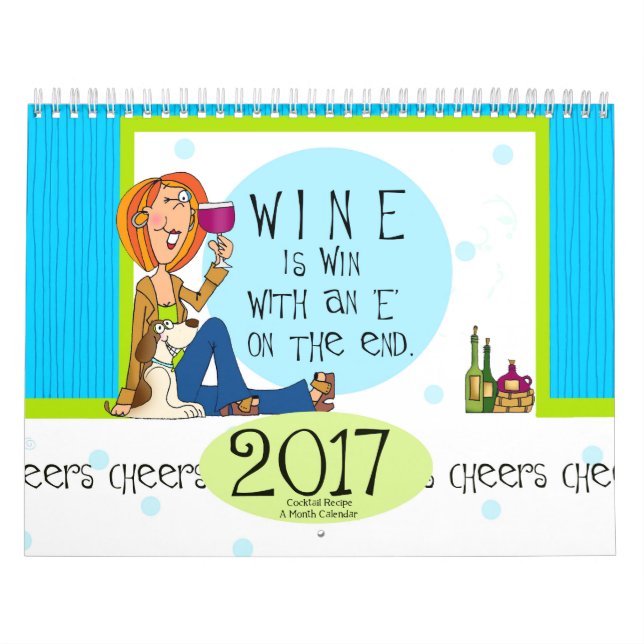 Calendário da receita do cocktail (Capa)