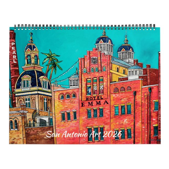 Calendário da Série Artista San Antonio 2026 (Capa)