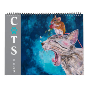 Calendário da Série de Artistas de Gatos de 2025 s