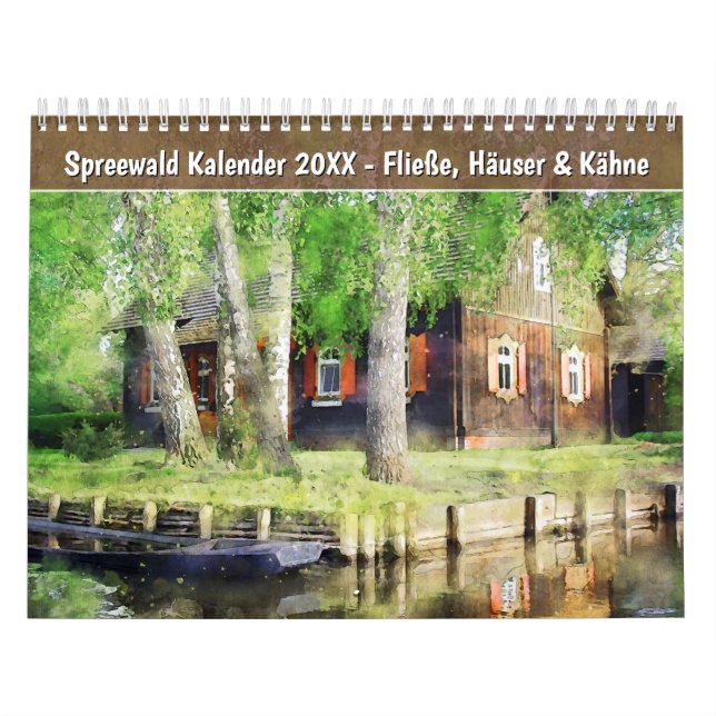 Calendário da Spreewald – Rios, Casas & Barcos (Capa)