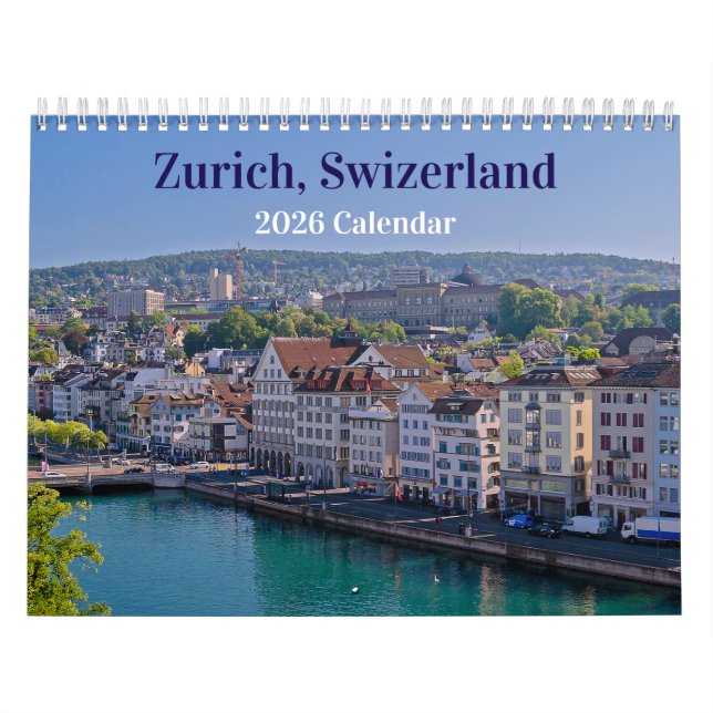 Calendário da Suiça Zurique 2026 (Capa)