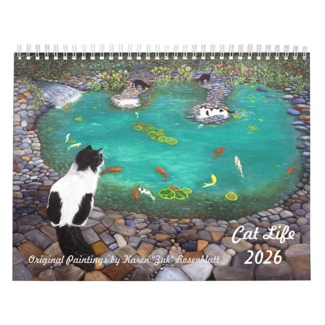 Calendário da Vida de Gatos 2026 (Capa)