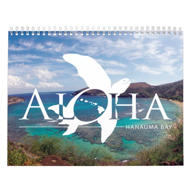 Calendário da vida marinha de Havaí (Capa)