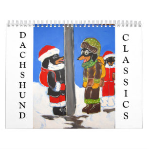 Calendário Dachshund