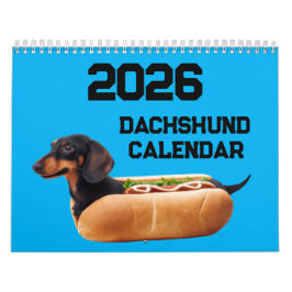 Calendário Dachshund Calendar