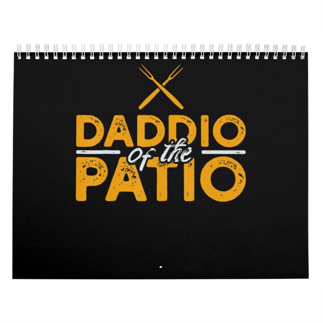 Calendário Daddio Do CHURRASCO Engraçado Da Patio (Capa)