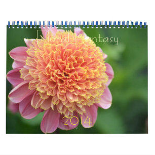 Calendário Dahlia Floral Fantasy 2014 Wall Calender