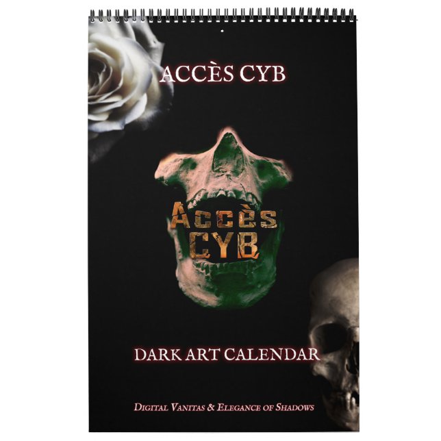 Calendário Dark Art Wall Calendar – Vertical Format (Capa)