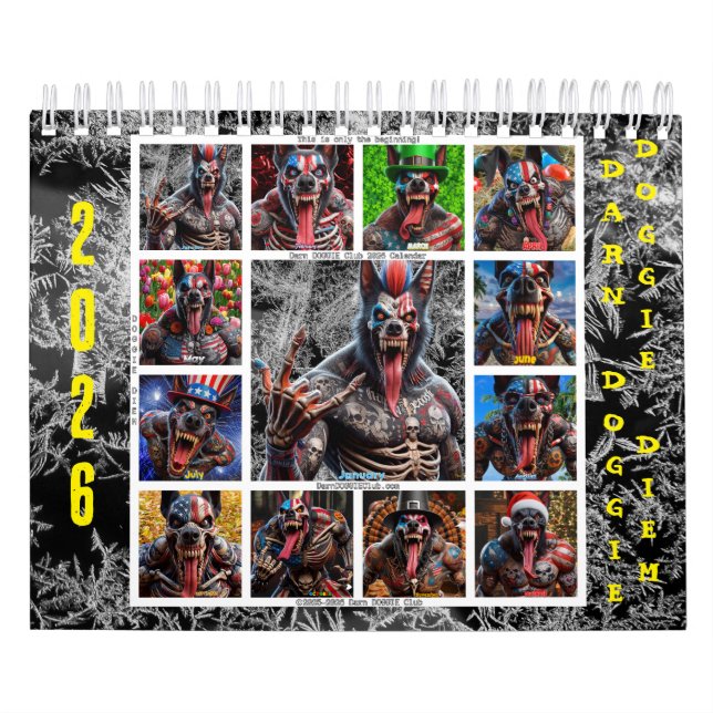Calendário DarnDOGGIEClub 2026 (Capa)