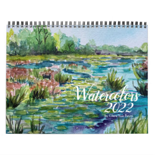 Calendário das Aquarelas por Clara Sue Beym