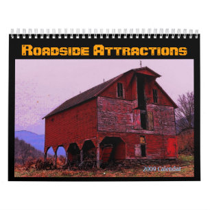 Calendário das atrações da borda da estrada