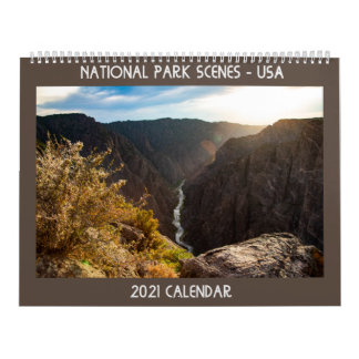 Calendário das Cenas do Parque Nacional 2021