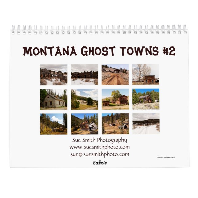 Calendário das Cidades Fantasmas de Montana nº 2 (Verso)