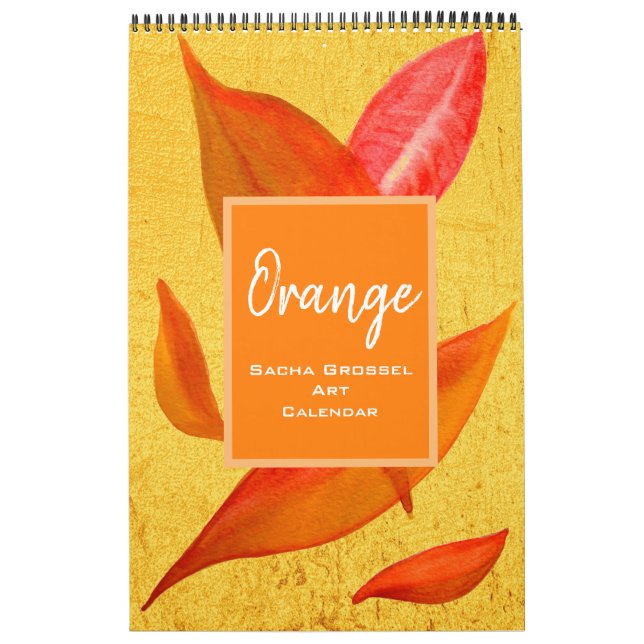 Calendário das cores aquáticas cor de laranja Sach (Capa)