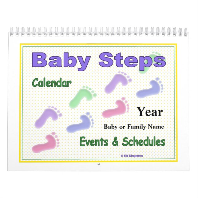 Calendário das etapas de bebê para o bebê & a (Capa)