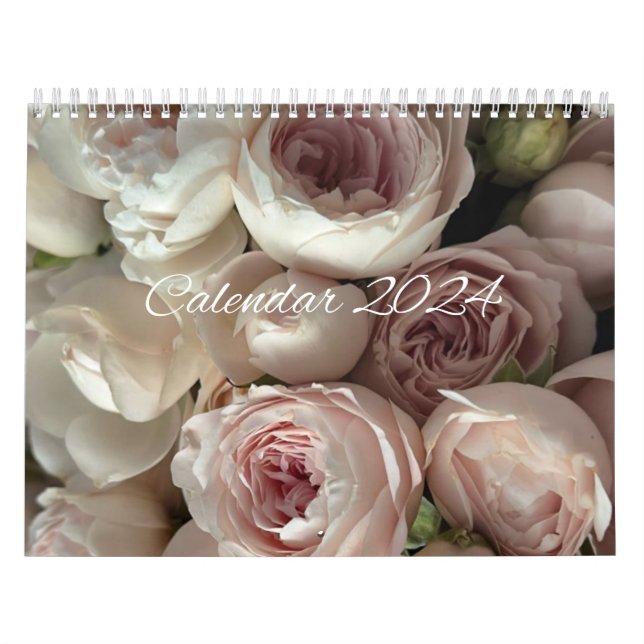 Calendário das flores 2024 - calendário 2024 (Capa)