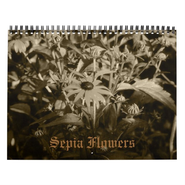 Calendário das Flores Sepia (Capa)
