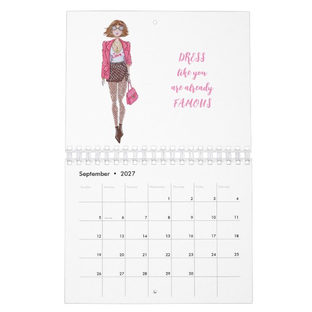 Calendário das garotas da Moda (Set 2027)