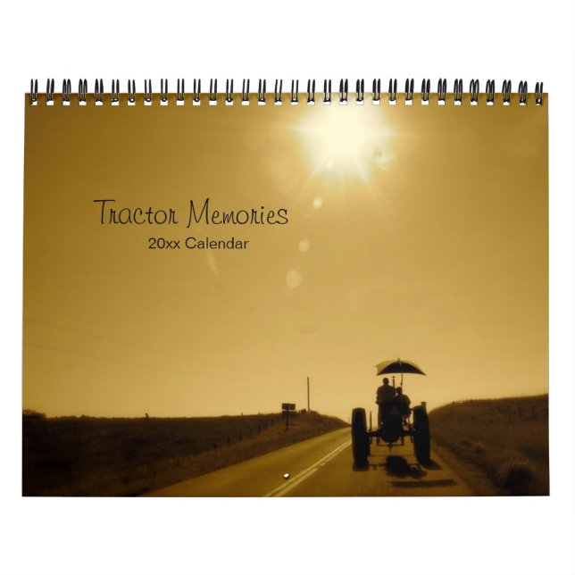 Calendário das memórias do trator: Personalize o (Capa)