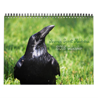 Calendário das mensagens 2016 do espírito do corvo