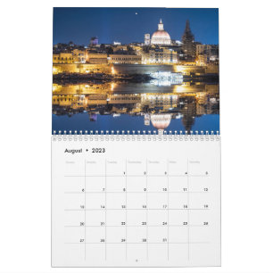 Calendário das paisagens de La Valeta
