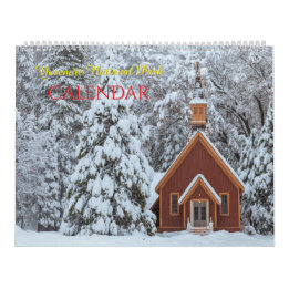 Calendário das Paisagens do Parque Nacional Yosemi