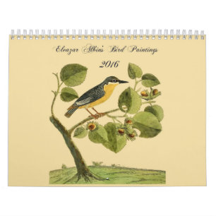 Calendário das pinturas 2016 do pássaro de Eleaz
