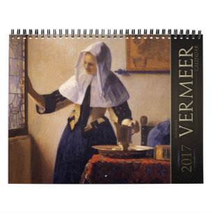Calendário das pinturas 2017 de janeiro Vermeer