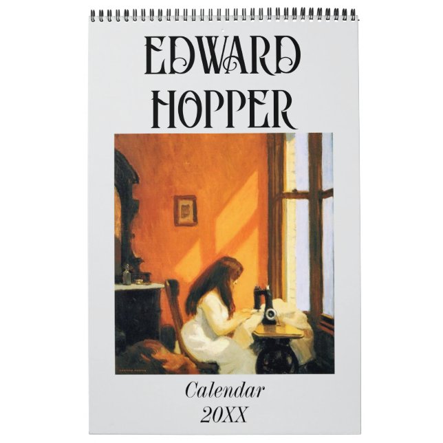 Calendário das pinturas do Edward Hopper (Capa)