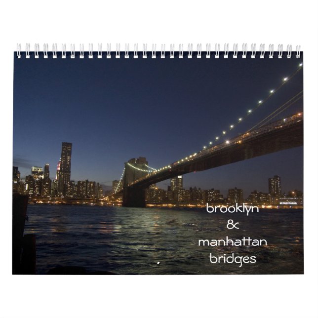 calendário das pontes de Brooklyn & de manhattan (Capa)