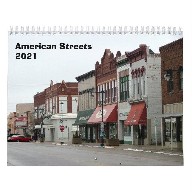 Calendário das Ruas Americanas - 2021 (Capa)