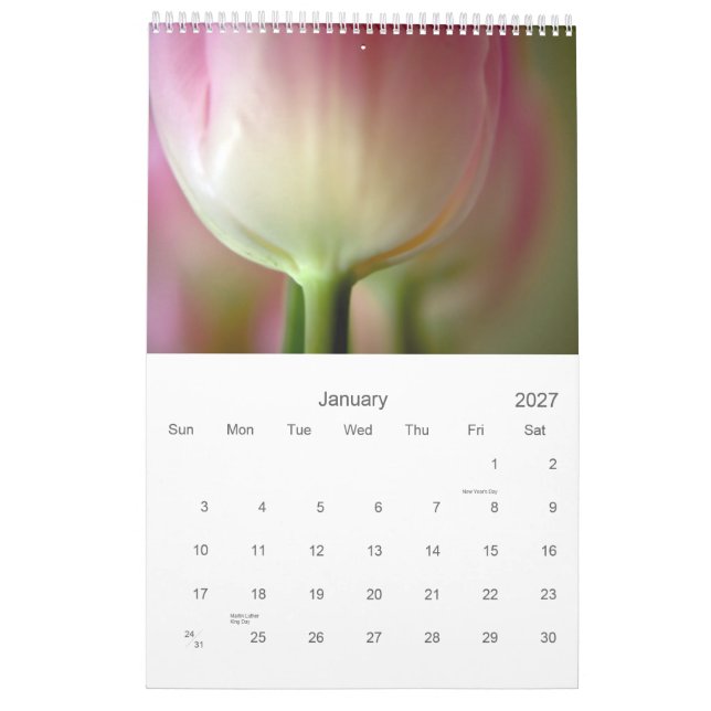 Calendário das tulipas 2011 (Jan 2027)