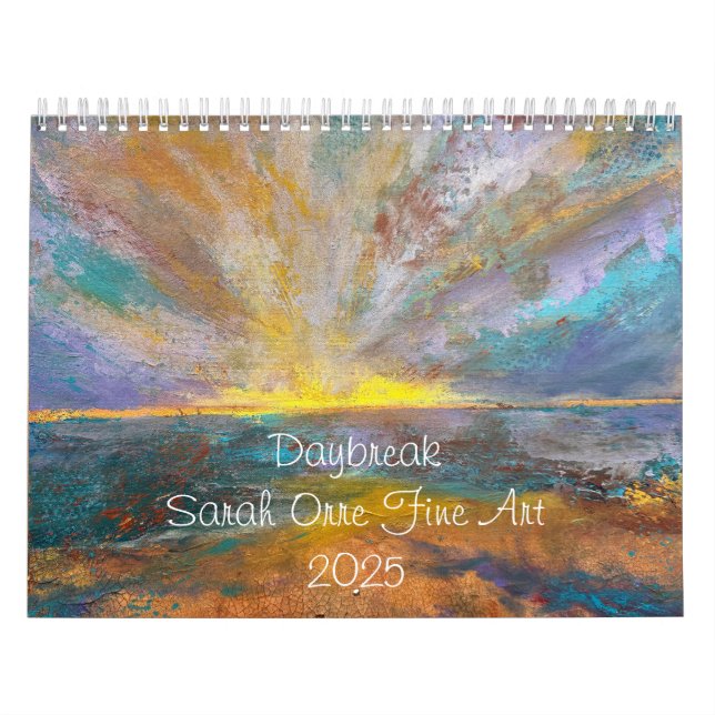 Calendário Daybreak 2025, Sarah Orre Fine Art (Capa)