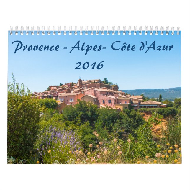 Calendário d'Azur 2016 de Calendrier Provence-Alpes-Côte (Capa)