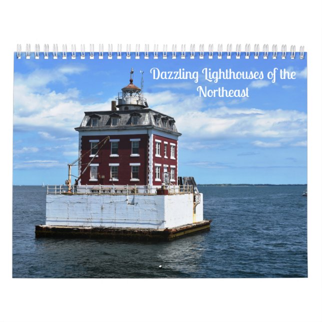 Calendário Dazzling Lighthouses o t Northeast wall calendar (Capa)