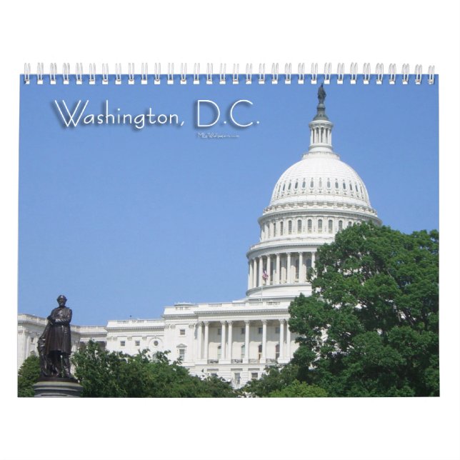 Calendário de 12 Cenas de Washington DC (Capa)