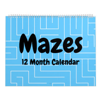 Calendário de 12 Mazes