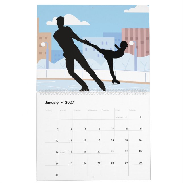 Calendário de 12 Meses (Jan 2027)