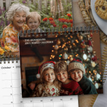 Calendário de 12 Meses 2027 Sua Própria Foto Todos
