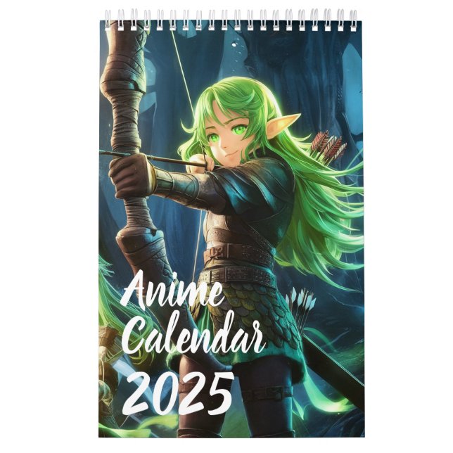 Calendário de 12 Meses da Anime Girl (Capa)