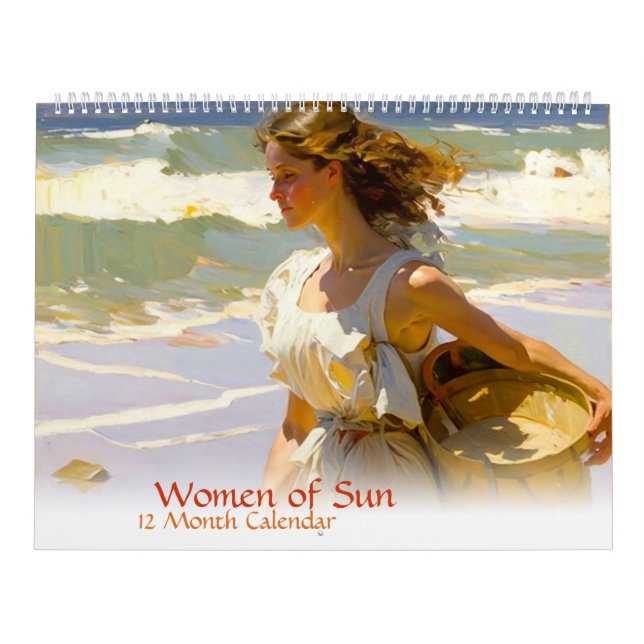 Calendário de 12 Meses das Mulheres do Sol (página (Capa)