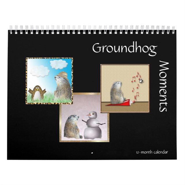 Calendário de 12 Meses de Momentos de Groundhog (Capa)