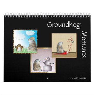 Calendário de 12 Meses de Momentos de Groundhog