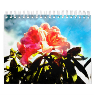 Calendário de 12 Meses de Momentos Polaroides Flo