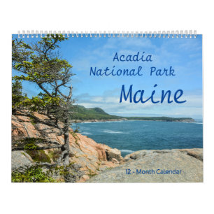 Calendário de 12 Meses do Acadia National Park Mai