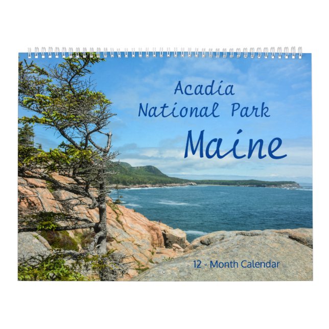 Calendário de 12 Meses do Acadia National Park Mai (Capa)